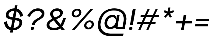 S6 Sans Regular Italic Font OTHER CHARS