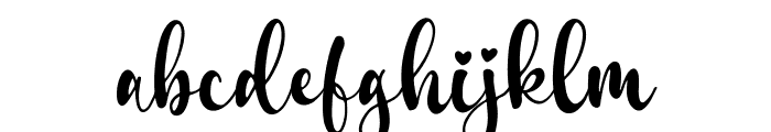 SABlissfulMood Font LOWERCASE