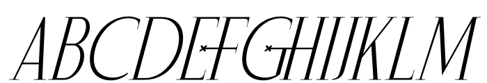 SAEGATHE Italic Font UPPERCASE