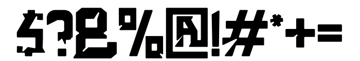 SAIBORK Font OTHER CHARS