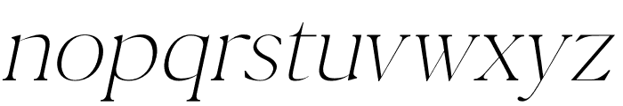 SAINTROSE Italic Font LOWERCASE
