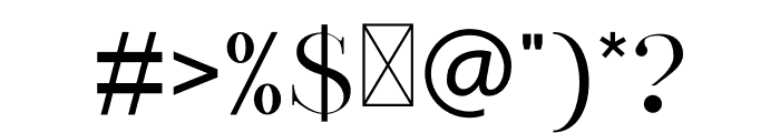 SALINCA Font OTHER CHARS