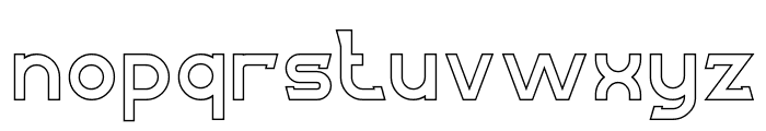 SALUTE-Hollow Font LOWERCASE