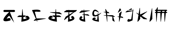 SAMURAI Font LOWERCASE