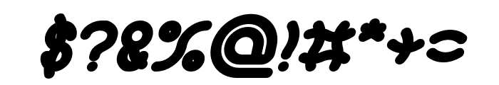 SANDRA Bold Italic Font OTHER CHARS