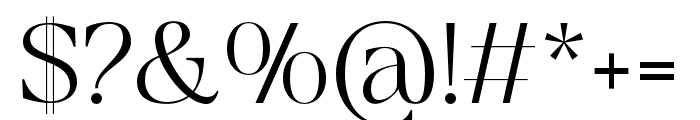 SANTORIZO-Regular Font OTHER CHARS