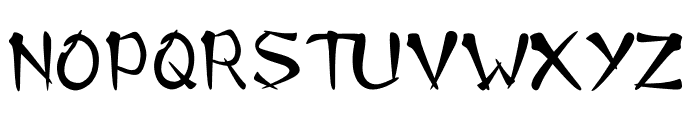 SASUKE Font UPPERCASE