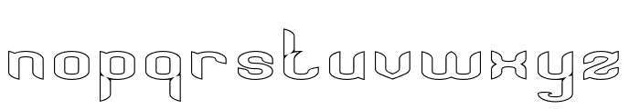 SATURNUS-Hollow Font LOWERCASE