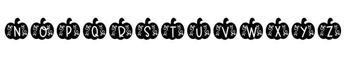 SB Pumpkin Monogram Font UPPERCASE