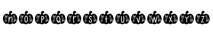 SB Pumpkin Monogram Font LOWERCASE