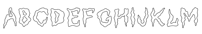 SCARE Font UPPERCASE