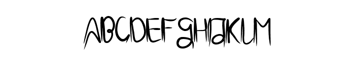 SCARY OF HORROR Font LOWERCASE