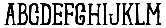 SCARYNIZO NORMAL Font LOWERCASE