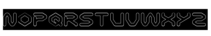SCIFI UNIVERSE-Hollow-Inverse Font UPPERCASE