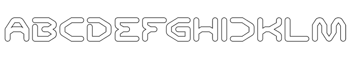SCIFI UNIVERSE-Hollow Font UPPERCASE