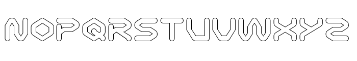 SCIFI UNIVERSE-Hollow Font UPPERCASE