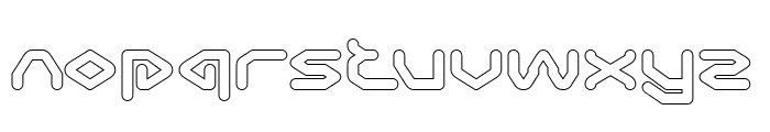 SCIFI UNIVERSE-Hollow Font LOWERCASE