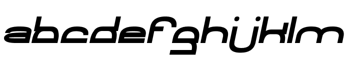 SCOOTER RETRO Bold Italic Font LOWERCASE