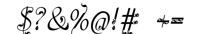 SCORPION TAIL Font OTHER CHARS