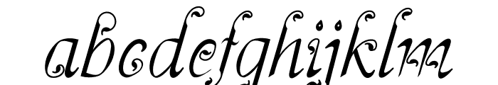 SCORPION TAIL Font LOWERCASE