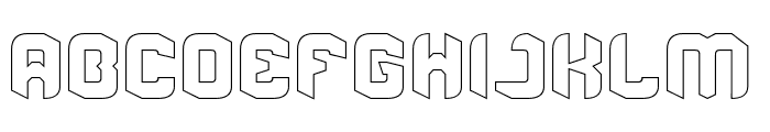 SCREWDRIVER-Hollow Font UPPERCASE