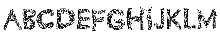 SCRIBBLEHUMMBLE Font UPPERCASE