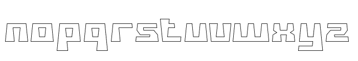 SCULPTURE-Hollow Font LOWERCASE