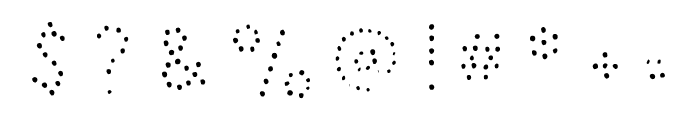 SDSans-Dots Font OTHER CHARS