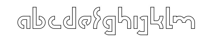 SEBA-Hollow Font LOWERCASE