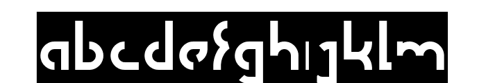 SEBA-Inverse Font LOWERCASE