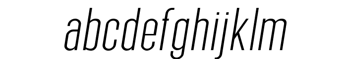 SEBLACK Extra Light Oblique Font LOWERCASE