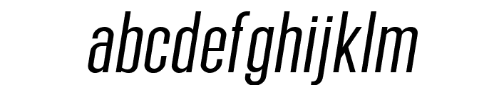 SEBLACK Light Oblique Font LOWERCASE