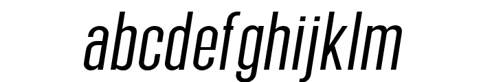 SEBLACK-LightOblique Font LOWERCASE