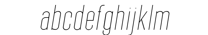 SEBLACK-ThinOblique Font LOWERCASE