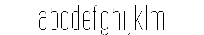 SEBLACK Thin Font LOWERCASE