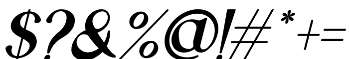 SEBOLA Italic Font OTHER CHARS