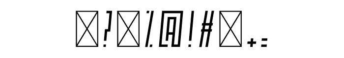 SEKOYA Light Italic Font OTHER CHARS