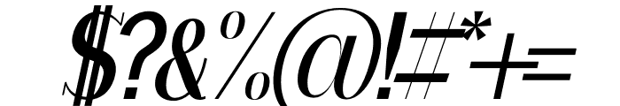 SERENA ITALIC Font OTHER CHARS