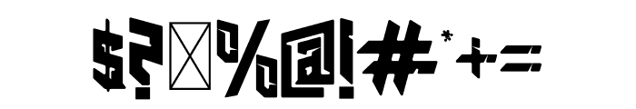 SERIGAWA Font OTHER CHARS