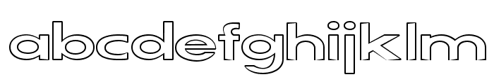 SERVO OUTLINED Regular Font LOWERCASE