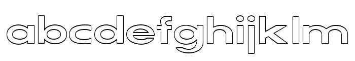SERVOOUTLINED-Regular Font LOWERCASE
