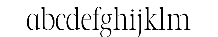 SEVERA LIGHT Font LOWERCASE