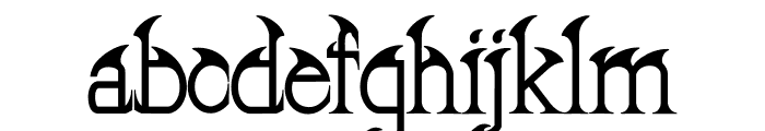 SHARK FIN Font LOWERCASE