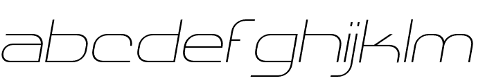 SHARY italic Thin Font LOWERCASE