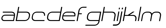 SHARY italic UltraLight Font LOWERCASE