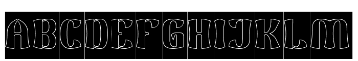 SHINE BRIGHTLY-Hollow-Inverse Font UPPERCASE
