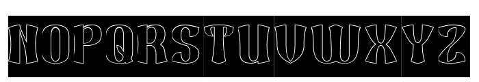 SHINE BRIGHTLY-Hollow-Inverse Font UPPERCASE