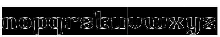 SHINE BRIGHTLY-Hollow-Inverse Font LOWERCASE