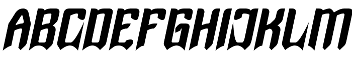 SHINOBI Bold Italic Font UPPERCASE