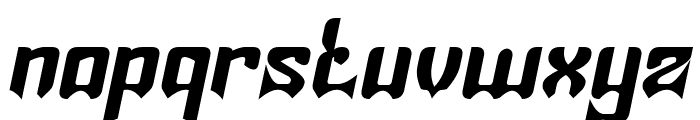 SHINOBI Bold Italic Font LOWERCASE